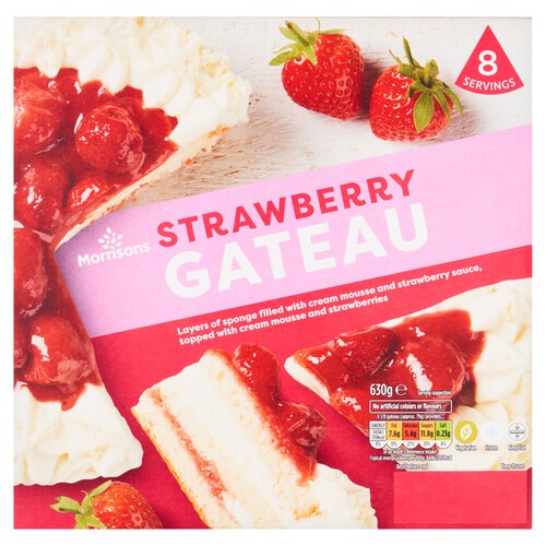 Morrisons Strawberries & Cream Gateau