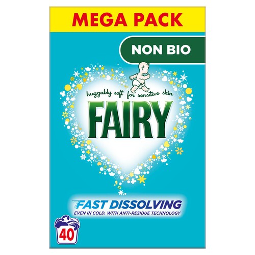 Fairy Non Bio For Sensitive Skin Washing Powder 40 Washes