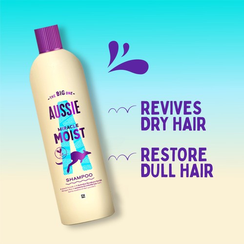 Aussie Miracle Moist Shampoo 400ml