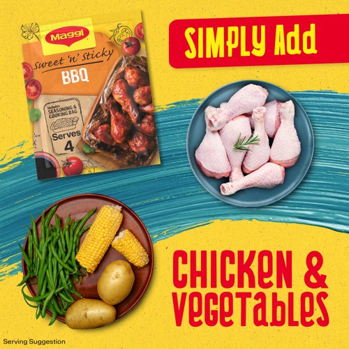 Maggi Juicy Sticky BBQ Chicken Herb and Spice Seasoning Mix