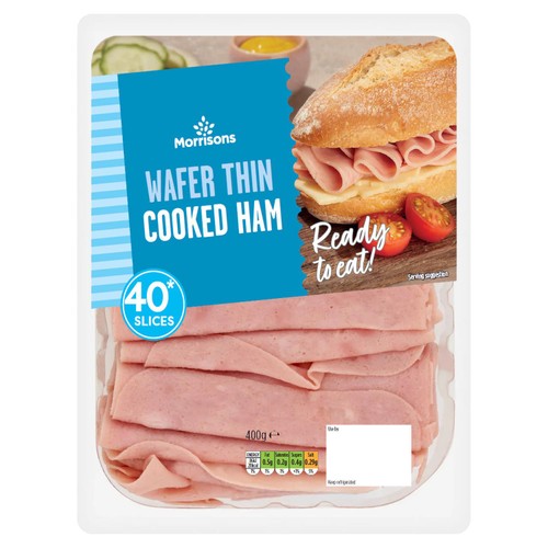 Morrisons Wafer Thin Cooked Ham 400g