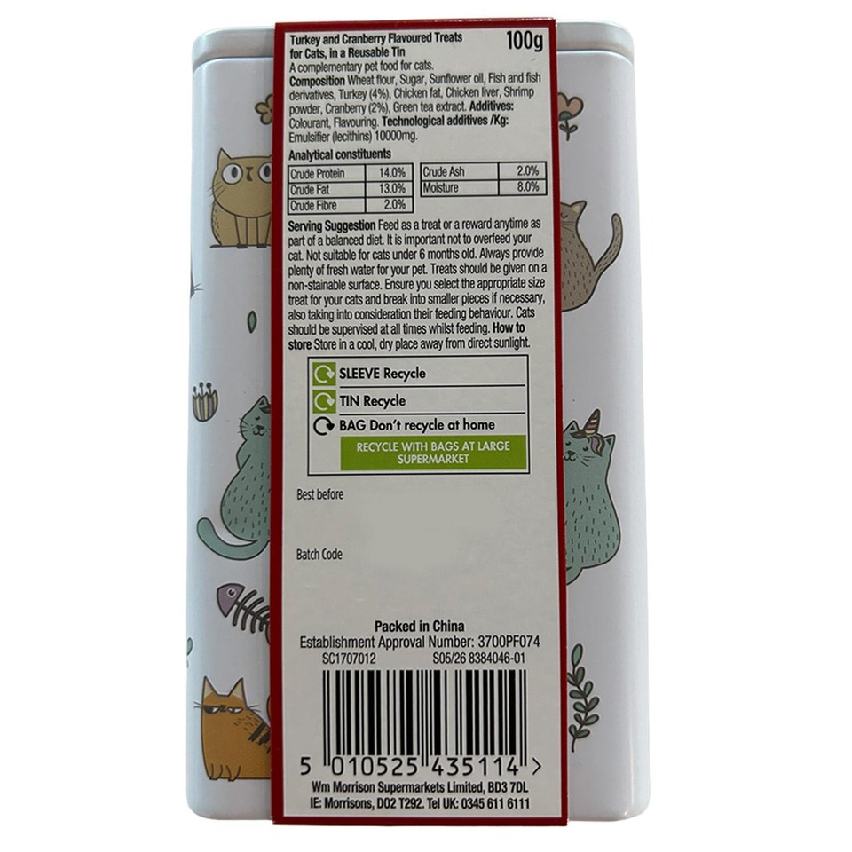 Custumer 059 Morrisons Festive Cat Treat Tin - Morrisons Online Groceries & Offers