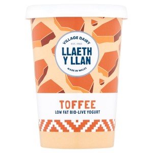 Village Diary Llaeth Y Llan Toffee Yogurt    450g
