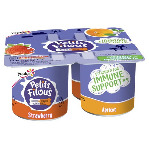 Petits Filous Kids Strawberry & Apricot Yoghurt