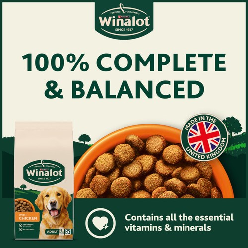 Winalot Adult Chicken Dry Dog Food 12kg
