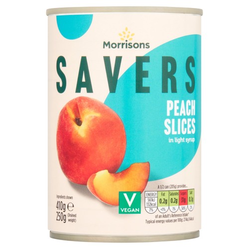 M savers Peaches In Syrup (240g)