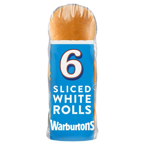 Warburtons Sliced Soft White Rolls