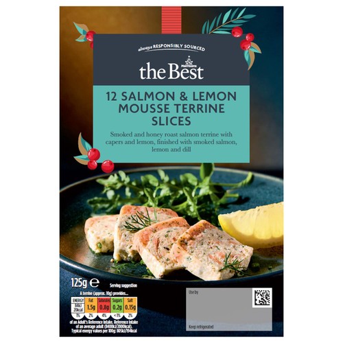 Morrisons The Best 12 Mini Salmon & Lemon Mousse Terrines 125g