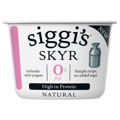 Siggi'S Skyr Natural 0% Fat Yoghurt 450G