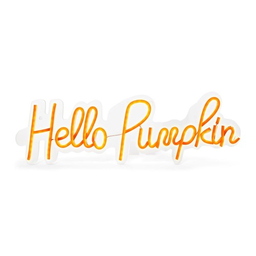 Morrisons Halloween Hello Pumpkin Neon Sign