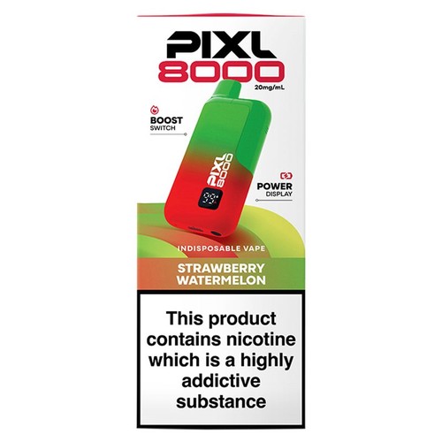 Pixl 8000 Strawberry Watermelon 20mg Kits