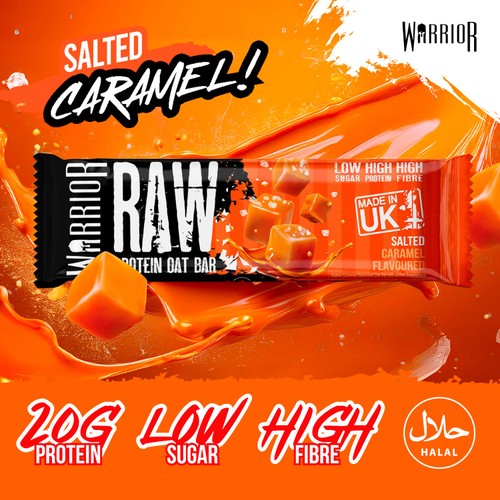 Warrior Raw Protein Flapjack Salted Caramel 75g