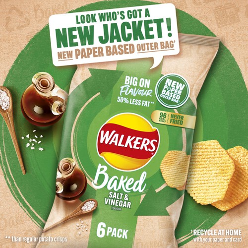 Walkers Baked Salt & Vinegar Snacks Crisps