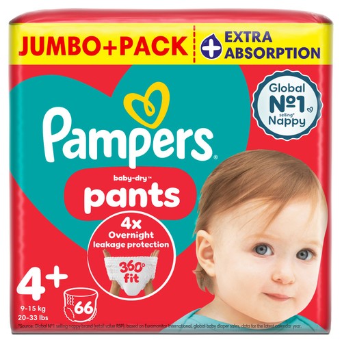 Pampers Pants Nappies Pull-On Size 4 Maxi 