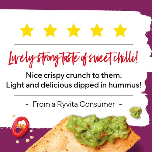 Ryvita Thins Sweet Chilli Flatbread Crackers 