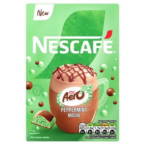 Nescafe Aero Peppermint Mocha Coffee 7x133g Sachets