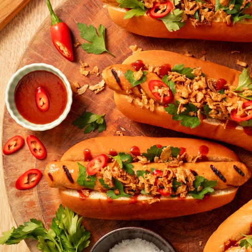 Simon Howie Spicy Nduja Style Pork Jumbo Dogs 400g