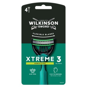 Wilkinson Sword Xtreme 3 Sensitive Men's Disposable Razors | Morrisons