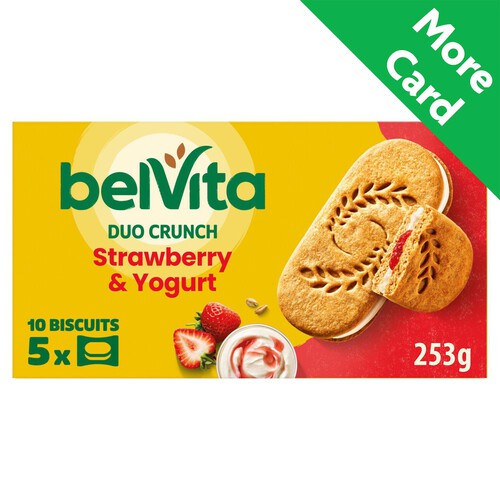 BelVita Breakfast Biscuits Strawberry & Yogurt Crunch 5 Pack 