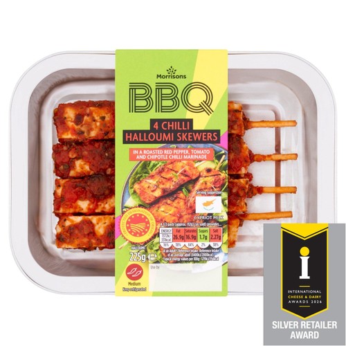 Morrisons Chilli Halloumi Skewers 225g