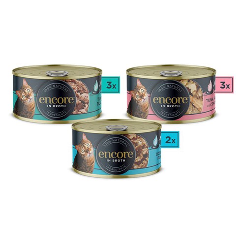 Encore Cat Tin Fish Selection In Broth 