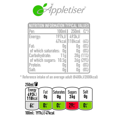 Appletiser 100% Apple Juice Lightly Sparkling