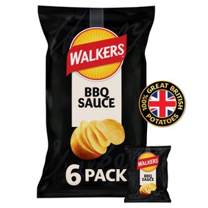 Walkers BBQ Multipack Crisps 6 x 25g