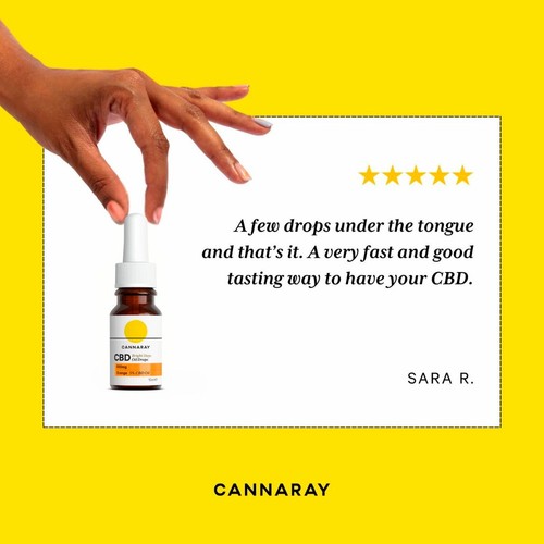 Cannaray Bright Days CBD Oil Drops Orange 10ml