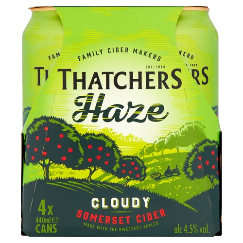 Thatchers Somerset Haze Cider Cans 