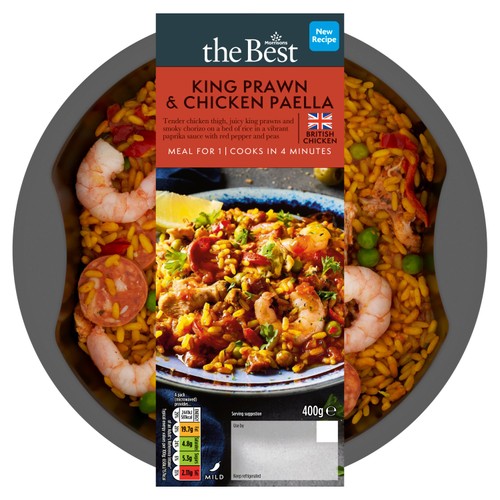 Morrisons the best king prawn chicken paella