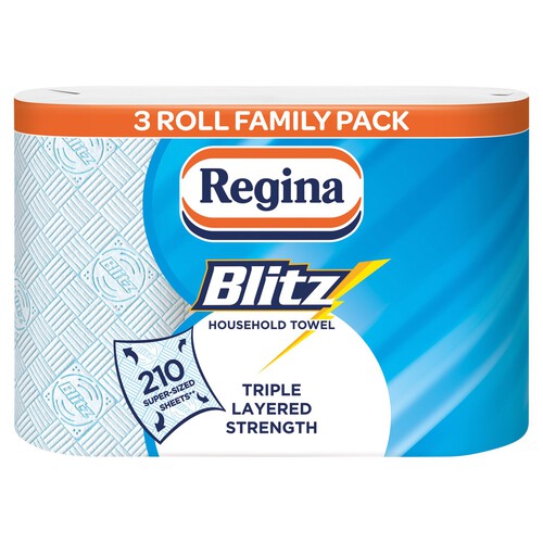 Regina Blitz Blue Household Towel Roll