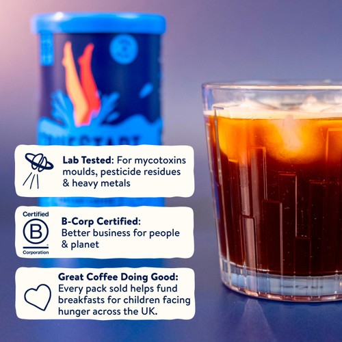 Truestart Coffee Barista Grade Decaf Instant Coffee 