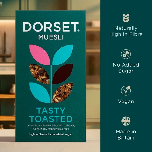 Dorset Tasty Toasted Muesli Breakfast Cereal 500g