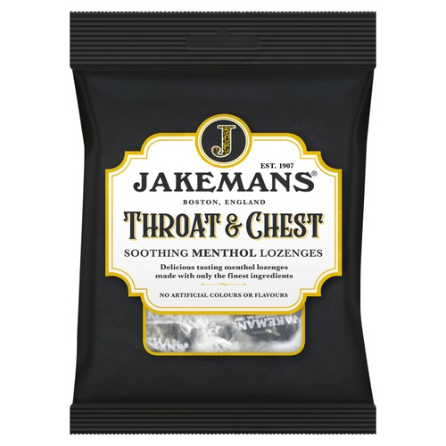 Jakemans Throat & Chest Soothing Menthol Lozenges 160g - Morrisons