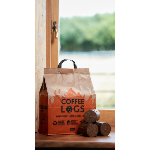 Bio-Bean Coffee Logs Premium Eco Briquettes 16 Logs