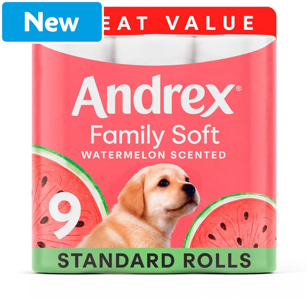 Andrex Family Soft Watermelon Toilet Tissue Rolls