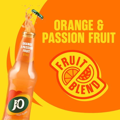 J2O Orange & Passion Fruit 4 Bottles