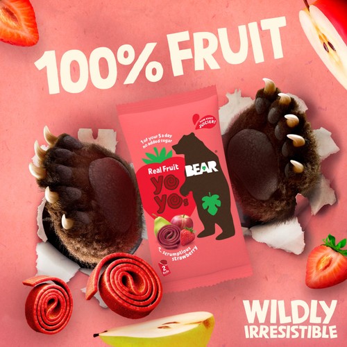 Bear Fruit Yoyos Strawberry Grab Bag 12X10g