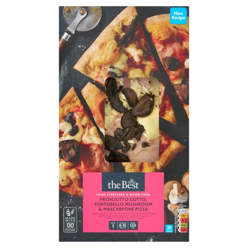 Morrisons The Best Prosciutto Cotto, Mushroom & Mascarpone Pizza 245g