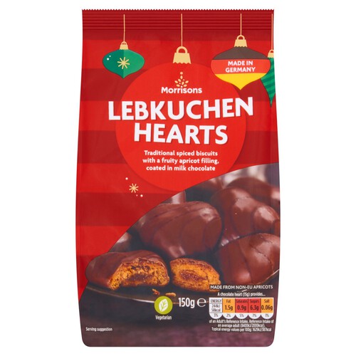 Morrisons Lebkuchen Milk Chocolate Hearts