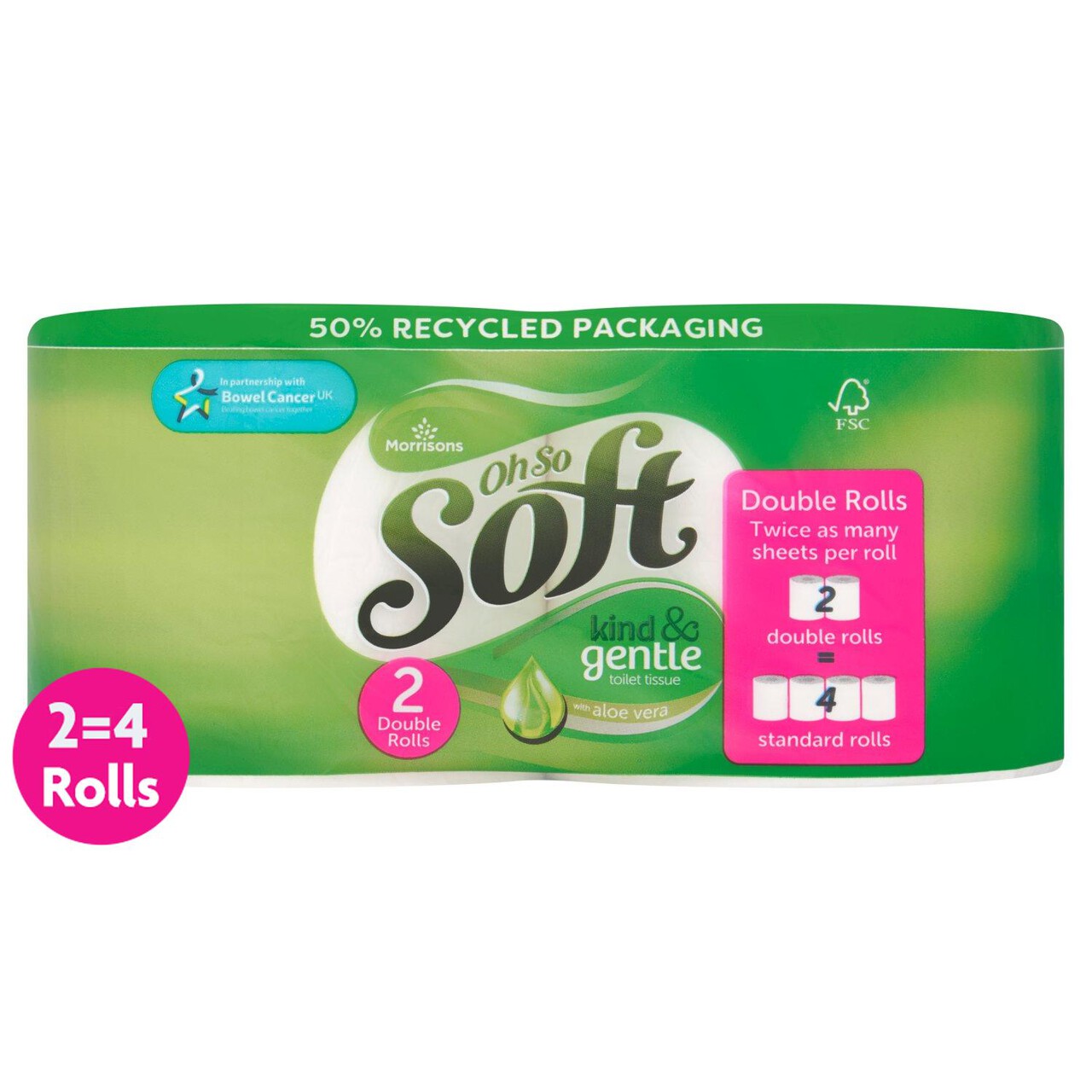 Morrisons Aloe Vera Double Toilet Rolls Morrisons Online Groceries