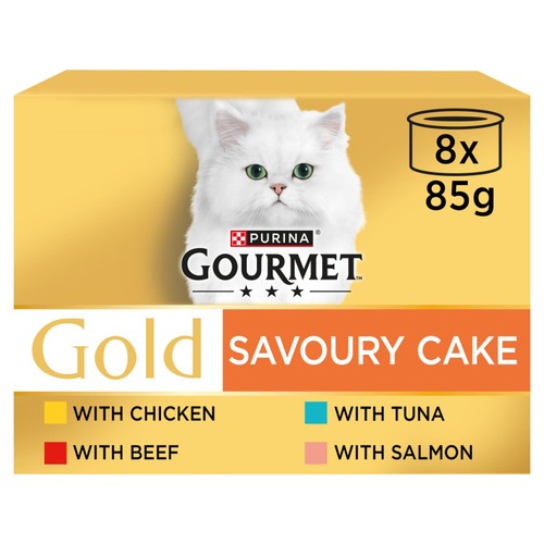 Gourmet Gold Savoury Cake Meat And Fish Variety Wet Cat Food 