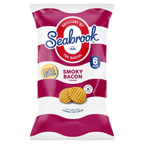 Seabrook Crinkle Multipack Smokey Bacon