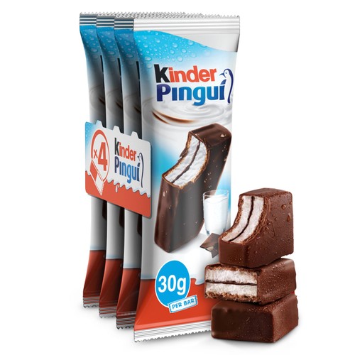 Kinder Pingui Chocolate Sponge 4 x 30g