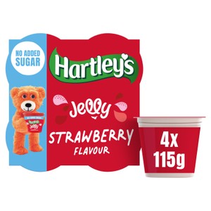 No Added Sugar Strawberry Flavour Jelly 4 x 115g (460g)