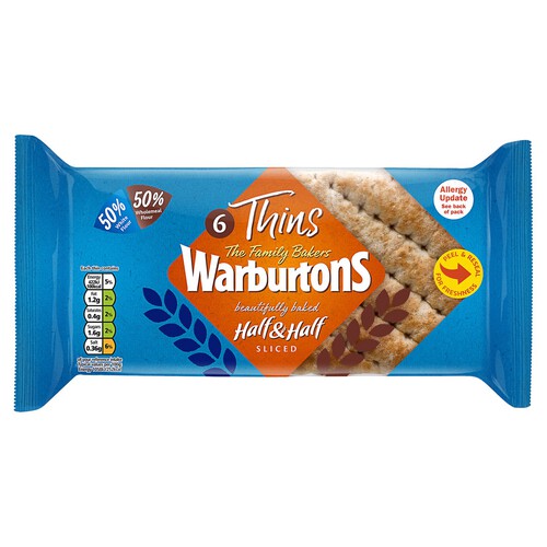 Warburtons Half & Half Sandwich Thins