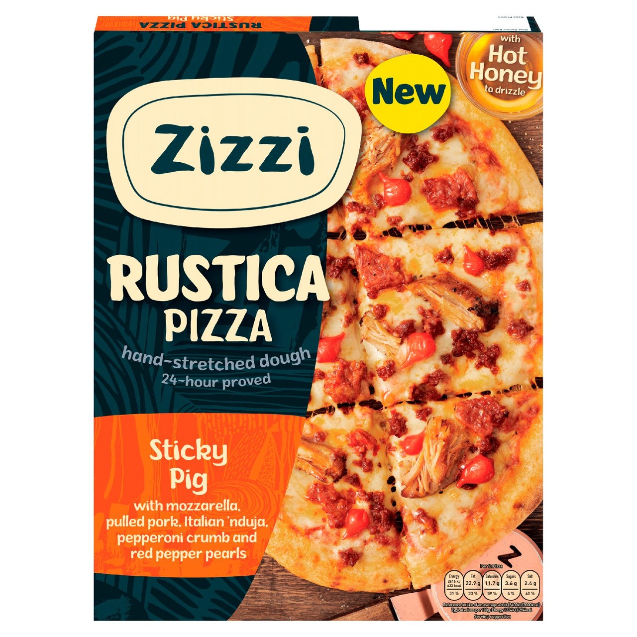 Zizzi Rustica Sticky Pig Pizza 443g