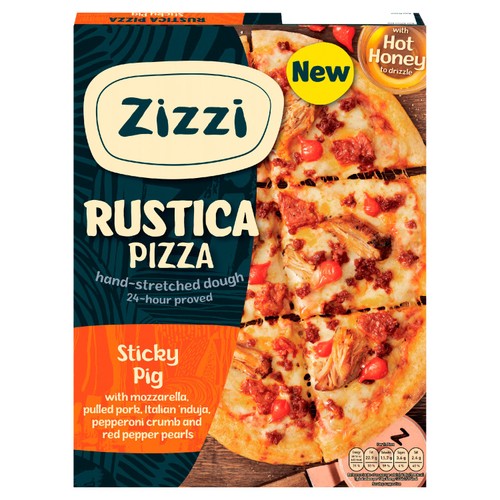 Zizzi Rustica Sticky Pig Pizza   443g