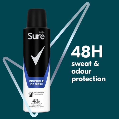 Sure Men Invisible Ice Anti-perspirant Deodorant Aerosol 150ml