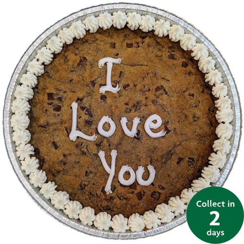 Giant 10" Chocolate Cookie I Love You (Serves 10)   FTO